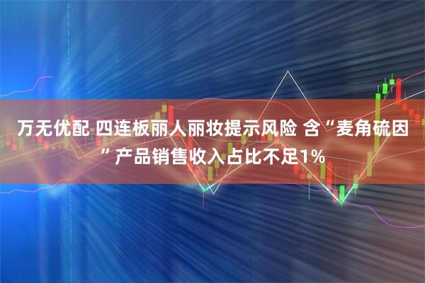 万无优配 四连板丽人丽妆提示风险 含“麦角硫因”产品销售收入占比不足1%
